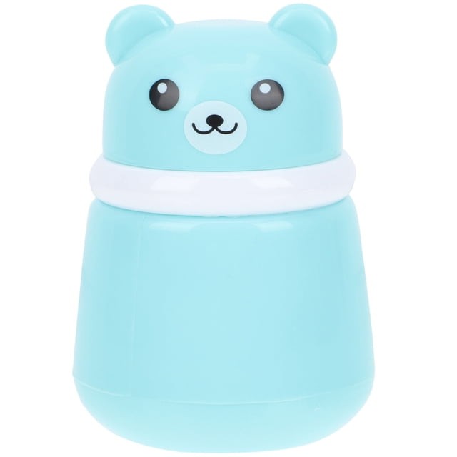 MasteelfCA Baby Powder Bottle Adorable Bear Powder Puff Box Cartoon Powder Puff Container