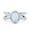 Lab Created White Opal, variant on Art Deco Oval Ring Paraiba Tourmaline CZ 925 Sterling Silver Size 6