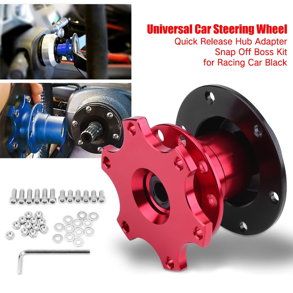 LYUMO Universal Car Steering Wheel Quick Release Hub Adapter Snap Off