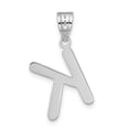 thumbnail image 3 of 14k White Gold Slanted Design Bubble Letter K Initial Charm Pendant, 3 of 4
