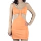 thumbnail image 5 of TRKIYQC Vestido de tirantes de color sólido para mujer Falda adelgazante de cintura hueca de cuello bajo para ropa de verano TRKIYQC moderno, 5 of 7
