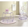 thumbnail image 3 of Furniture of America Zen Mirrored Top Nesting Table (Set of 2), Purple, 3 of 7
