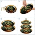 thumbnail image 4 of Cactus Elegant Dessert Table Jewelry Holder Stand with Plastic Discs & Iron Pillars, 32cm Height, 21cm/24cm/27cm Plates, 4 of 6