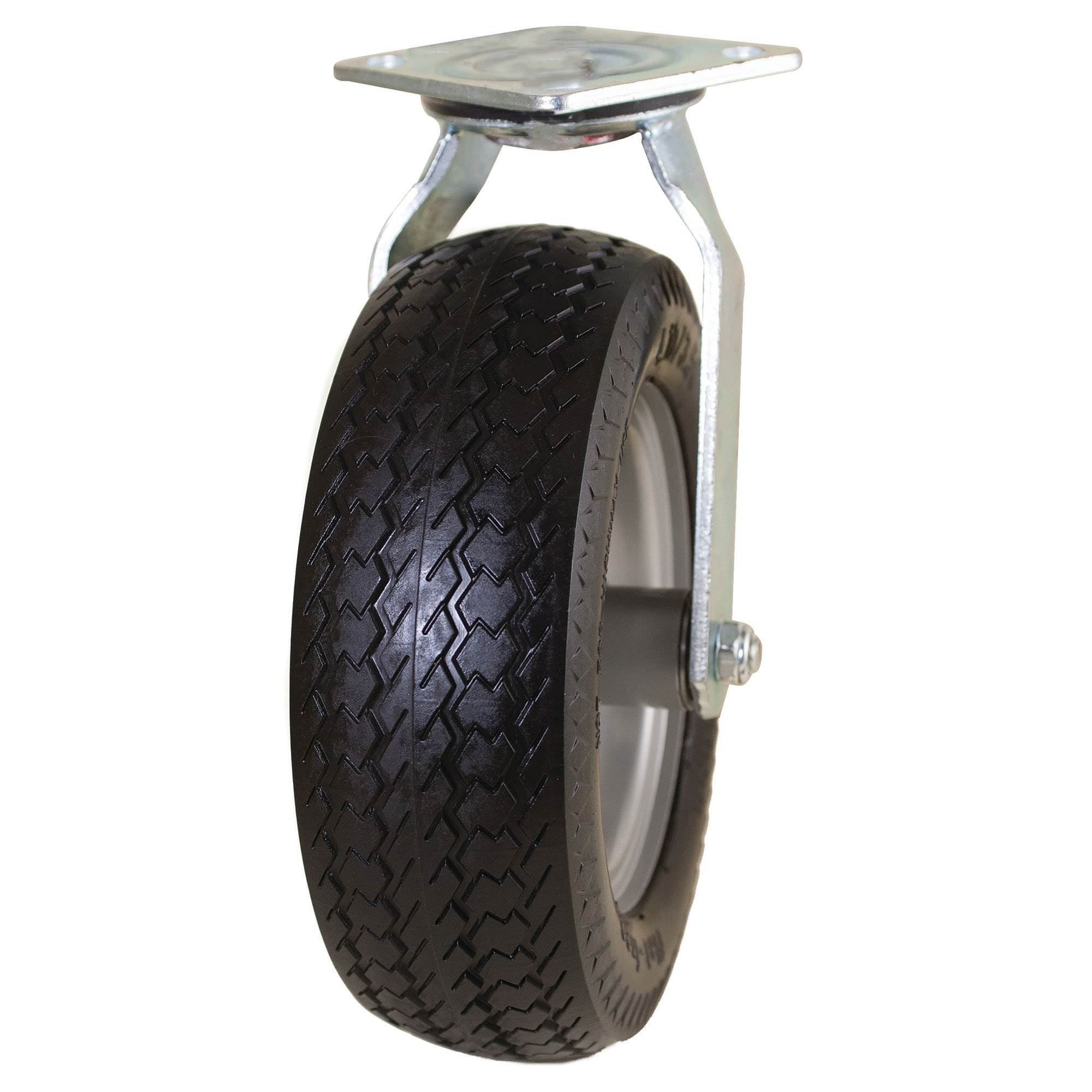 Marathon Tire 10 Inch Swivel Caster with Flat Free Wheel for Small