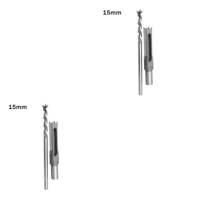 Scienceny Taladro cuadrado para carpintería Taladro para carpintería de acero de alta velocidad Taladro para agujeros cuadrados, 15 mm Type1 NO1 Scienceny CBP170080