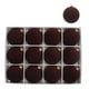 thumbnail image 5 of Adornos de bolas de Navidad de terciopelo Paquete de 12 | Adornos colgantes decorativos de plástico marrón flocado de 2.4" | Duradero, fácil de colgar, textura elegante | Decoración de árbol de, 5 of 6