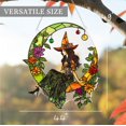 thumbnail image 4 of Halloween Faux Stained Glass Ghost Ornaments Acrylic, Halloween Decor Cute Suncatcher, Cute Ghost Gift for Book Lovers, Gothic Fall Decor for Window, 4 of 15