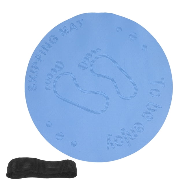 unbranded Skipping Mat For Sports Jump Rope Mat TPE Sky Blue For Fitness 1Pack