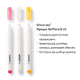 thumbnail image 3 of Cricut Joy™ Opaque Gel Pens 1.0 mm, Pink/White/Orange (3 ct), Medium Point, 3 of 8