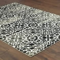 thumbnail image 6 of 6' X 9' Navy And Ivory Geometric Power Loom Stain Resistant Area Rug, 6 of 8