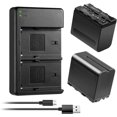 thumbnail image 1 of Kit de Batería y Cargador ENEGON 7200mAh Compatible con Sony DCR-VX2100 FDR-AX1 HDR-FX1 HDR-FX7 para, 1 of 7