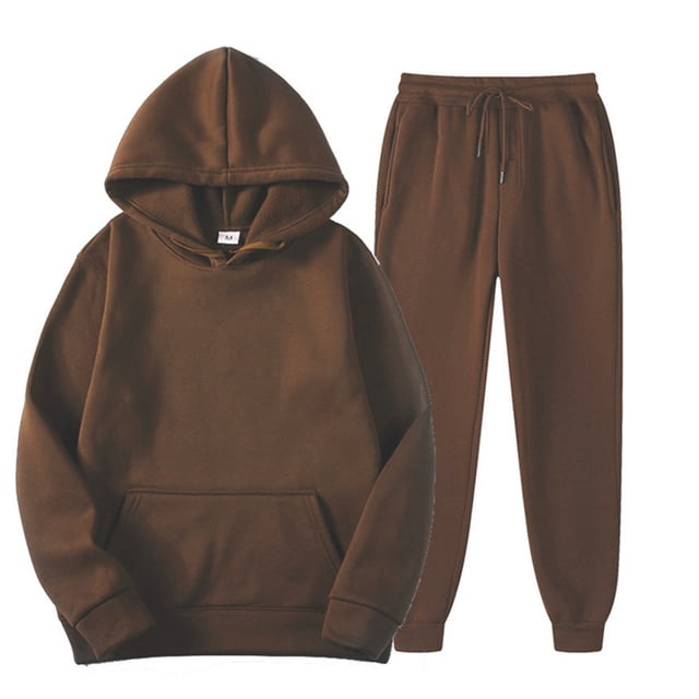 Unisex Autumn/Winter Sports Suit - Solid Color, Hooded Sweater with Pants, Tassels - Polyester, Comfortable & Breathable - Hand Wash - Multiple Sizes