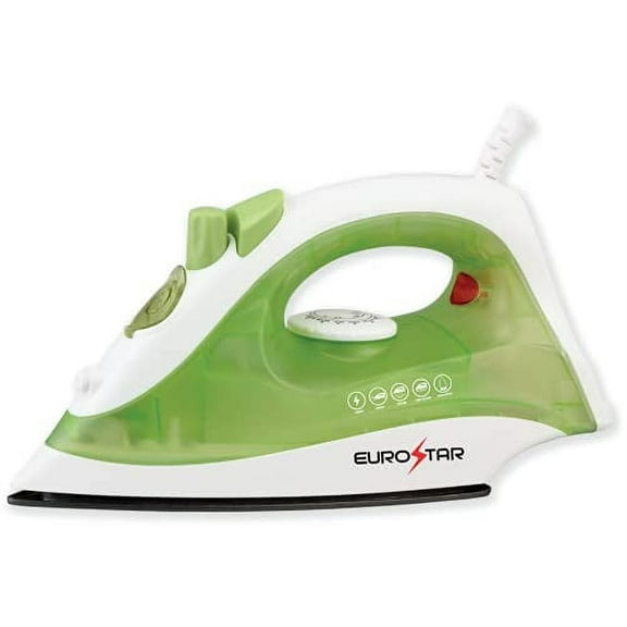 EUROSTAR IR227G Spray, Steam and Dry Compact Iron, Green