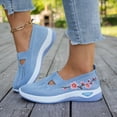thumbnail image 2 of Orthopedic Shoes for Women Wide Width Comfortable Lightweight Slip on Sneakers Non Slip Arch Support 2026 Walking Shoes Sky Blue Size 7.5, 2 of 5