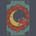 thumbnail image 2 of Women's Lost Gods The Moon Tarot Card  Racerback Tank Top Navy Blue Heather Small, 2 of 4