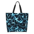 thumbnail image 1 of Fotbe Lightning Bolsa Tote Estética de Lona con Estampado para Mujer - Bolsa Reutilizable de Hombro Casual para Vacaciones, Compras, Trabajo y Gimnasio, 1 of 8