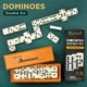 thumbnail image 2 of Domino Set Queensell Jumbo Double 6 con funda de madera para adultos, 2 of 9
