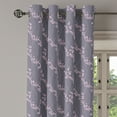thumbnail image 2 of Ambesonne Floral Grommet Curtain, Japanese Sakura, 50" x 108", Taupe Pale Pink, 2 of 6