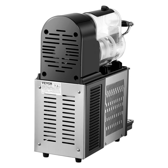 Single Bowl Slush Machine 3L - 330W Commercial Frozen Drink Maker w/ Temp Control, Stainless Stee