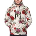 thumbnail image 4 of Hoodies for Men - Beautiful Red Rose Flowers Long Sleeve Comfrt Men'S Fashion Hoodies & Sweatshirts, Sweatshirts for Men Hoodies Pullover Clothing Clothes with Pouch, 4 of 7