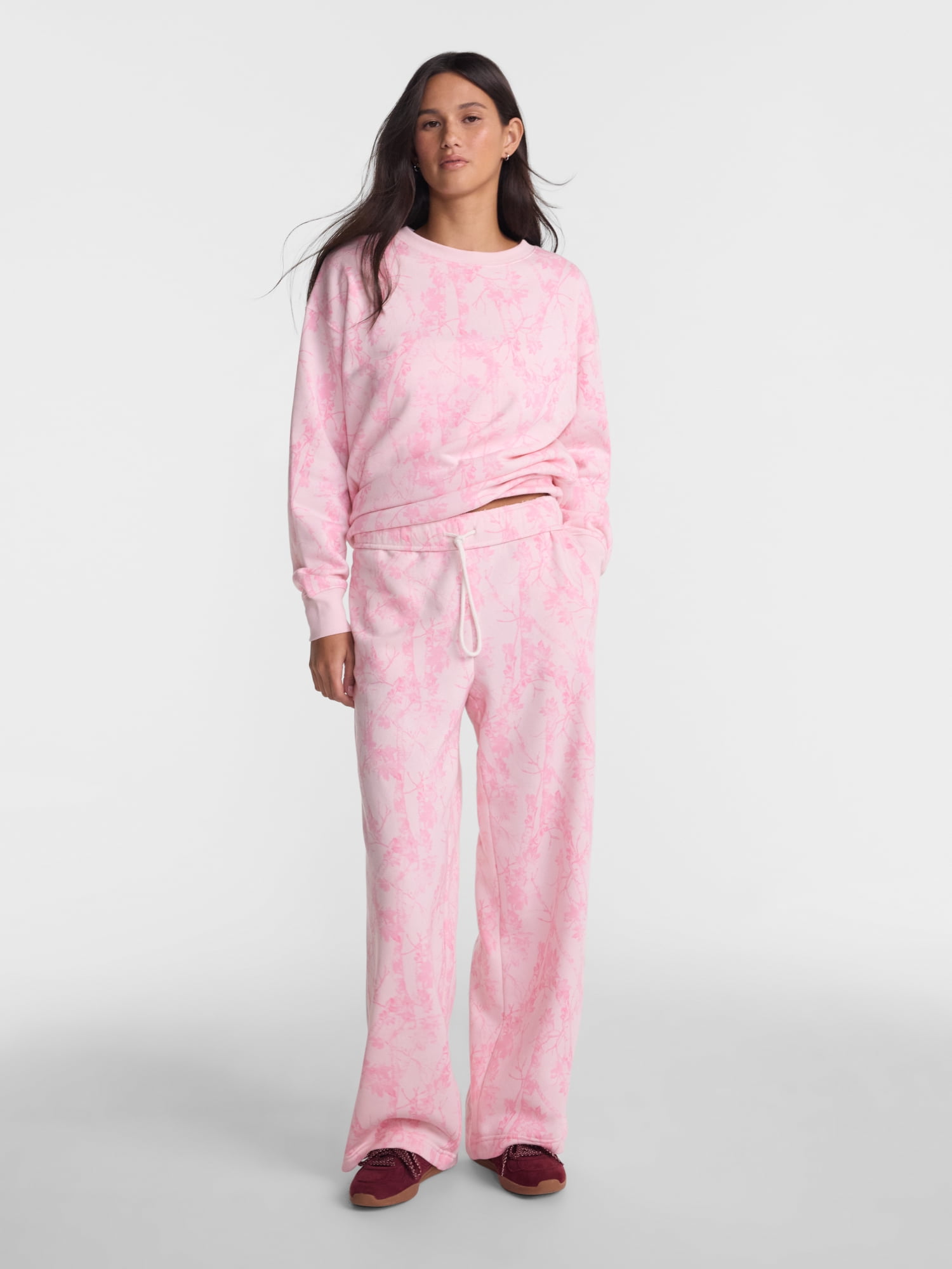 No Boundaries Wide Leg Fleece Pants, 28", 30", 32" Inseams, Women's & Women's Plus XXS-4X