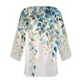 thumbnail image 4 of Axiiglly Cardigan for Women Plus Size Lightweight Cardigans Autumn Casual Comfy Puff Sleeve Open Front Tops Floral Print Loose Swim Beach Bathing Suit Cover Up, 4 of 5
