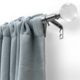 thumbnail image 2 of Lumi 3/4" Acrylic Ball Single Curtain Rod Set, Brushed Nickel, 36"-66", 2 of 5