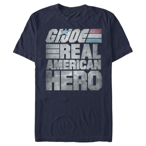 Men's GI Joe Real American Hero Graphic Tee Navy Blue Small