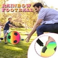 thumbnail image 1 of Children's Rainbow Football, Elastic, Durable, Par k Beach Backyard, 1 of 4