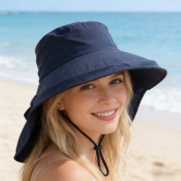 RYDCOT Sun Hat, Outdoor Wide Brimmed Sun Protection Hat, Windproof Fisherman Hat, Breathable Sun Hat, Travel Leisure Hat Spring and Summer Sunscreen Hat