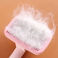 thumbnail image 6 of Kumdkd Self-Cleaning Deshedding Brush for Dogs & Cats – Gentle Grooming Tool with Stainless Steel Pins, 3 Colors, Lightweight (Pink, 9x5cm), 6 of 9