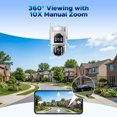 thumbnail image 4 of Toguard Cellular Solar Security Camera Dual Lens 360° View Outdoor Camera, 4MP with Color Night Vision 2-Way Audio Human Auto Tracking No WiFi Needed, 4 of 9