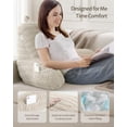 thumbnail image 3 of Almohada Grande para Lectura Blissful Diary con Espuma viscoelástica, Blanco Marfil, 3 of 7