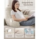 thumbnail image 3 of Almohada Grande para Lectura Blissful Diary con Espuma viscoelástica, Blanco Marfil, 3 of 7