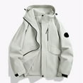 thumbnail image 3 of Windbreaker Jacket Women Men 2025 Fall Outdoor Lightweight Windproof Work Hooded Zip Up Jackets Outerwear, 3 of 5