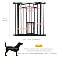 thumbnail image 3 of PawHut Pressure-Mounted Dog Gate Auto-Close for 29"-31.5" Wide, Black, 3 of 10