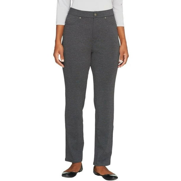 Denim & Co. - Liz Claiborne Ponte Knit Slim Leg Pants A256509 - Walmart.com - Walmart.com