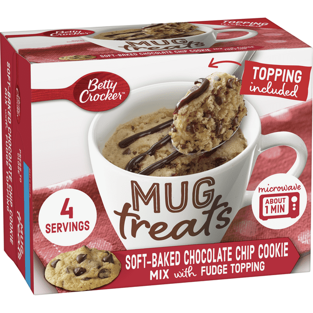 Betty Crocker Mug Treats Chocolate Chip Cookie 4 Count 13 9 Oz Walmart Com Walmart Com