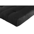 thumbnail image 5 of Mainstays 6 Inch Futon Mattress with Tufted Cover and Recycled Polyester Fill, Full, Black, 5 of 9