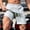 Gray, variant on Men Fitness Solid Color Casual Split 3-Point Shorts Summer Gym Athletic Training Short Running Workout Sports Short Yellow