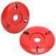 thumbnail image 5 of Wood Carving Disc 3 Teeth Red Curved Wood Carving Coffee Table Tea Table Angle Grinder Triangle Carving Disc, 5 of 5