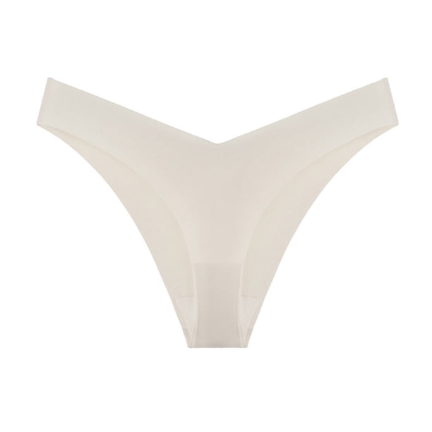 Panty Sexy Gibobby Ajuste Hot Girls Ropa Interior Bikini String Tangas Nylon Sólido Seda Hielo Blanco L