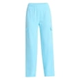 thumbnail image 5 of No Boundaries French Terry Cargo Pants, 30" Inseam, Women's XXS-XXL, 5 of 5
