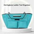 thumbnail image 2 of Ladder Tool Bag, Wide Application Multifunctional Oxford Cloth Strong Load Bearing Durable Ladder Tool Pouch  For Home, 2 of 6