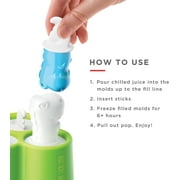 ZOKU Dino Pop Molds, 6 Different Easy-release Silicone Popsicle Molds in One Tray, Unique and Fun Prehistoric Designs, BPA-free