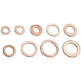 thumbnail image 3 of 200 Pcs Copper Washers Engine Seal Flat Ring Gasket Fastener Metric Sealing Washer Assortment Set, 3 of 4
