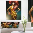 thumbnail image 1 of Design Art - Femme Sensuelle en Robe Jaune, 1 of 3