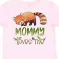 thumbnail image 4 of Inktastic Mommy Loves Me Cute Red Panda Boys or Girls Toddler T-Shirt, 4 of 5