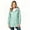 Mint Green, variant on Women’s Hooded Waterproof Rain Jacket Coats, Mid‑Length Casual Long Sleeve Zip Up Outerwear, Women's Size S-5XL