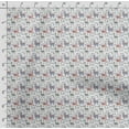 thumbnail image 4 of Soimoi Llama Alpaca Printed, Cotton Fleece, Fabric by The Yard Sewing DIY Stretch Fabric 56 Inches Wide, WarmFabric for Hats, Coats, Gloves, Blankets, Blue & White, 4 of 5